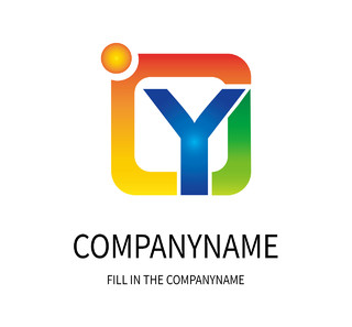 彩色商务字母公司logo标识设计字母logo